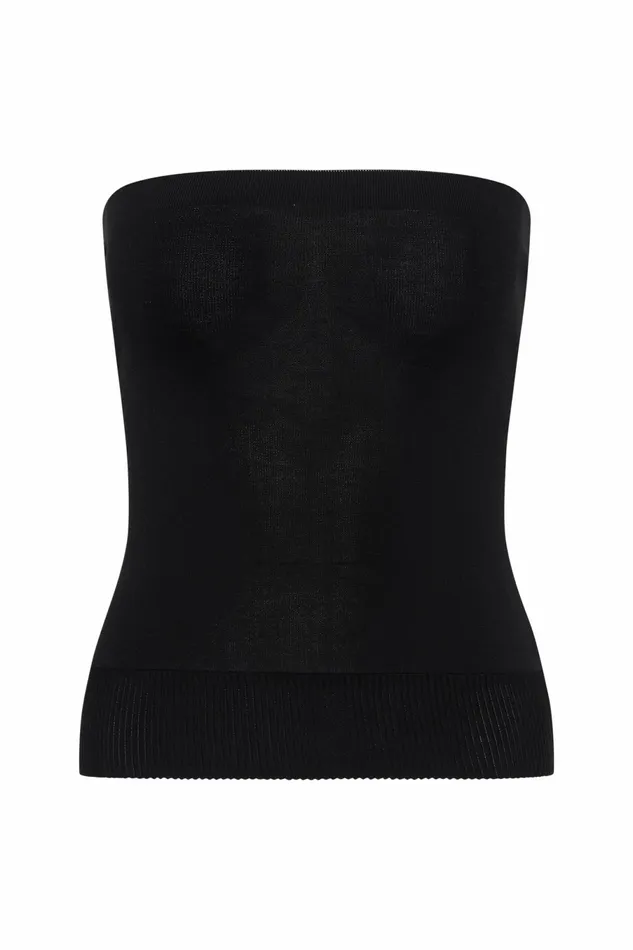 Women Faithfull The Brand Tops Citara Strapless Top Black