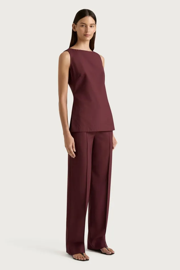 Women Faithfull The Brand Tops Emilie Top Bordeaux