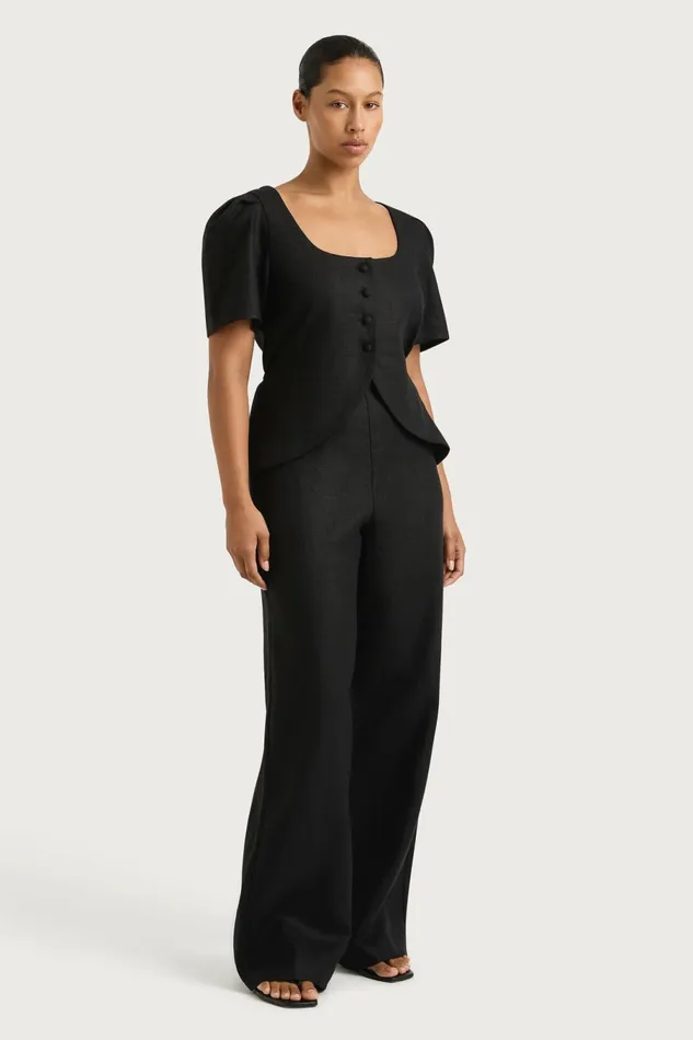 Women Faithfull The Brand Tops Emma Vest Black