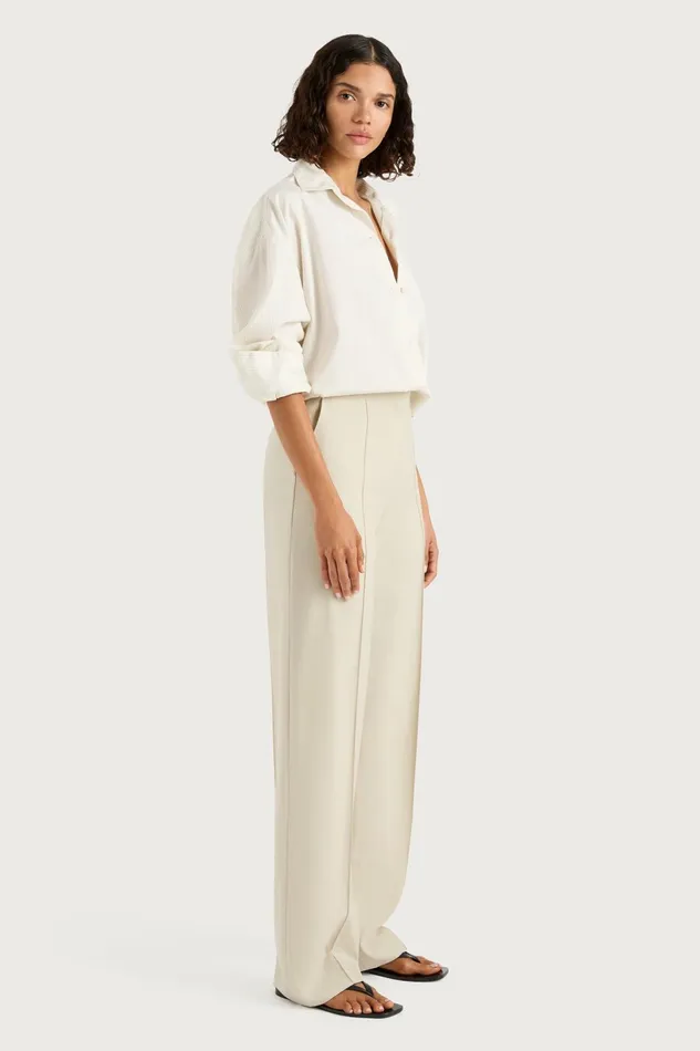 Women Faithfull The Brand Tops Freja Shirt Cream Pinstripe