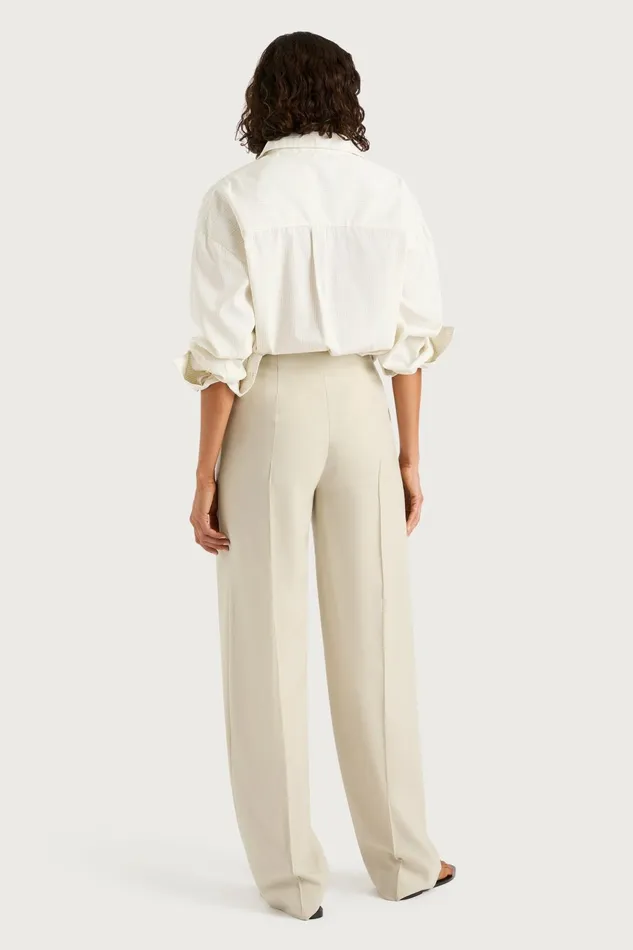 Women Faithfull The Brand Tops Freja Shirt Cream Pinstripe