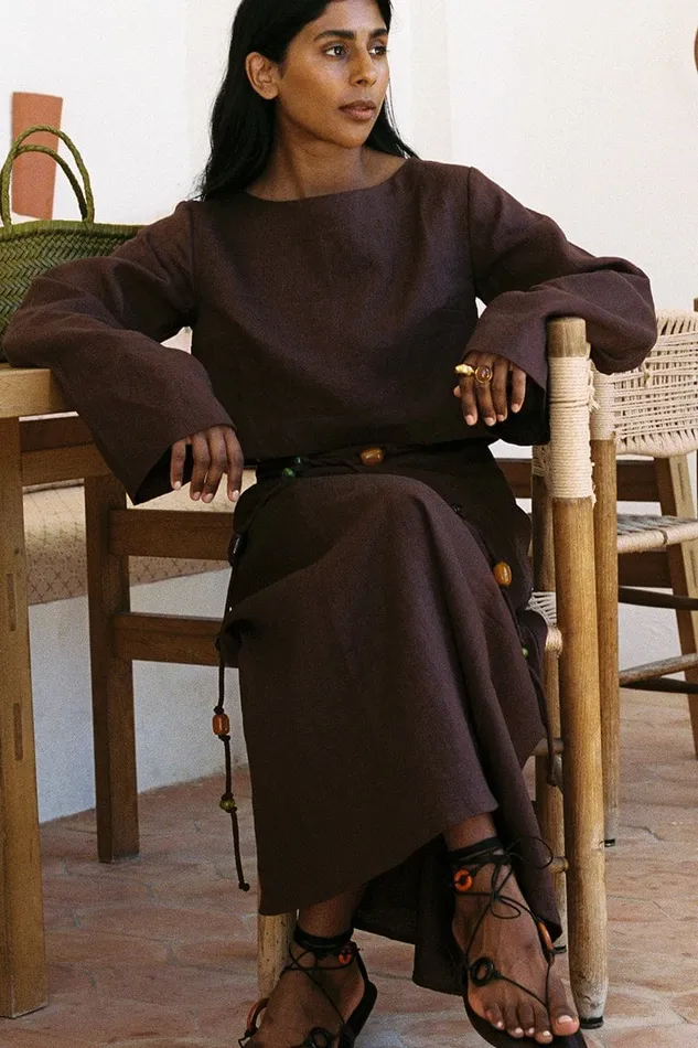 Women Faithfull The Brand Tops Menorca Top Tobacco 8211 Faithfull The Brand