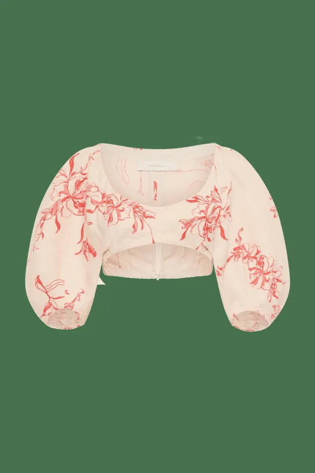 Women Faithfull The Brand Tops Soleil Top Leilani Vermilion