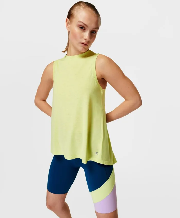 Women Focus Training Vest Pomelo Green Sweaty Betty Vest Tops