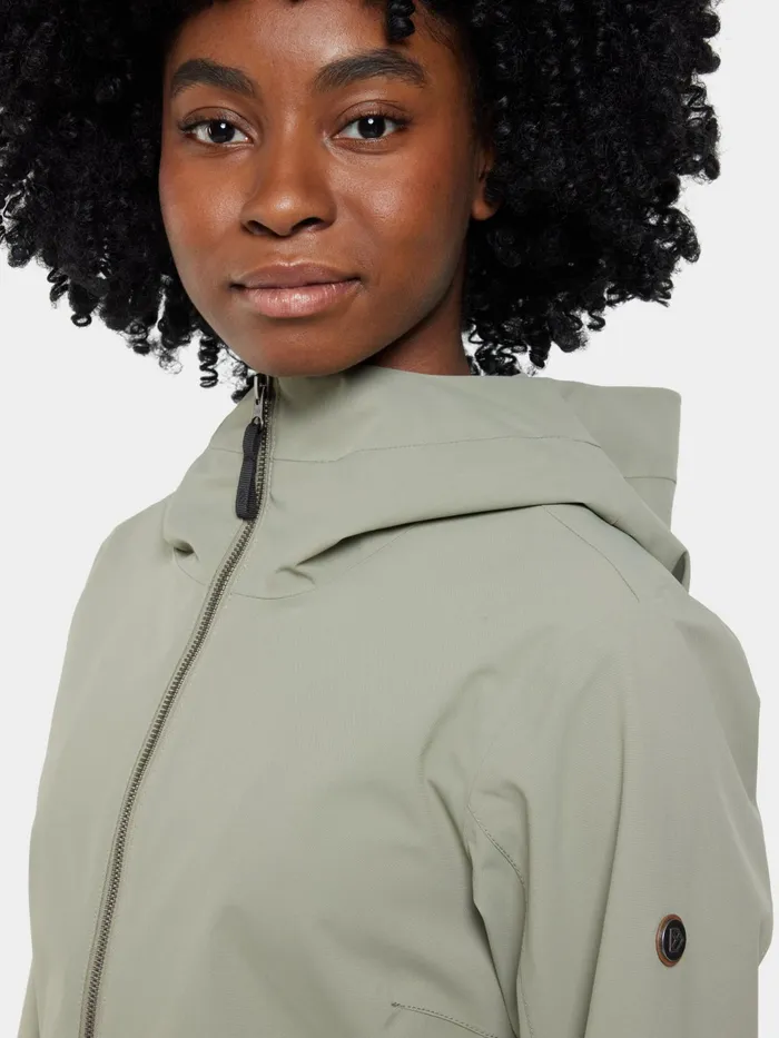Women Folka Parka Mistel Green Didriksons Spring Jackets