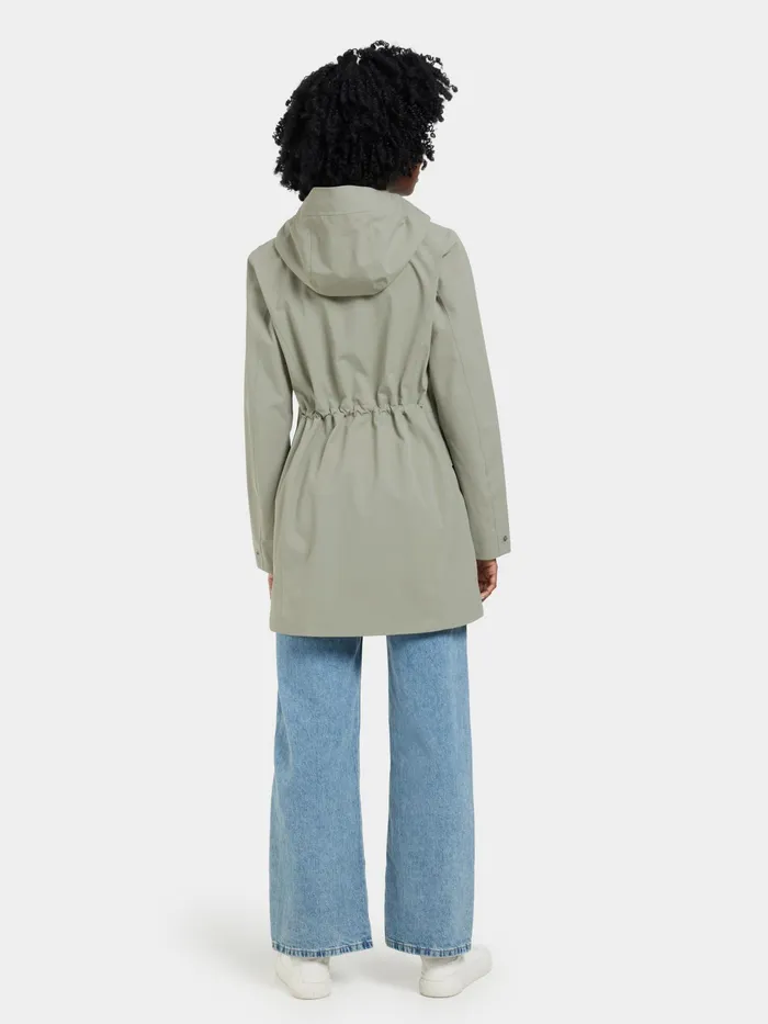 Women Folka Parka Mistel Green Didriksons Spring Jackets