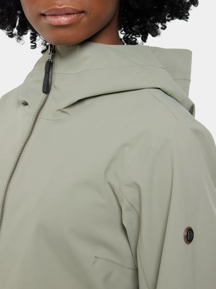 Women Folka Parka Mistel Green Didriksons Spring Jackets