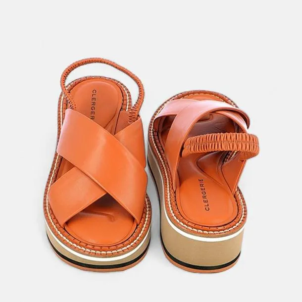 Women FREEDOM Brown Clergerie Sandals