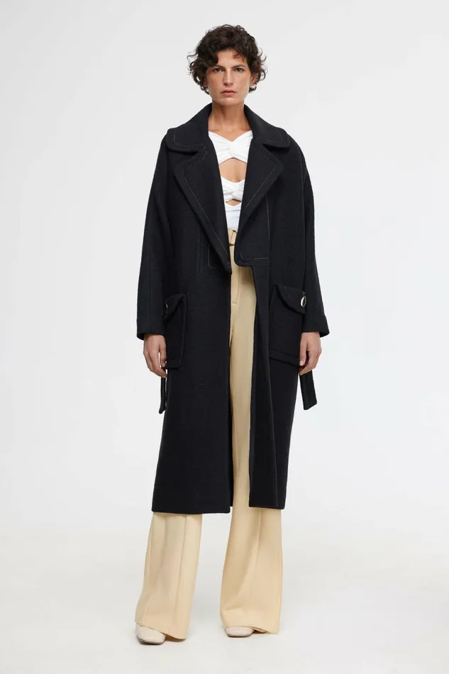 Women GLADSTONE COAT Black Acler Outerwear