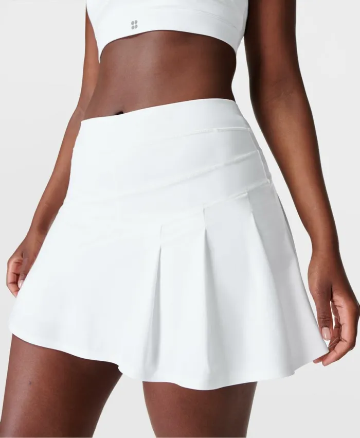 Women Grand Slam Tennis Skort White Sweaty Betty Shorts Skirts