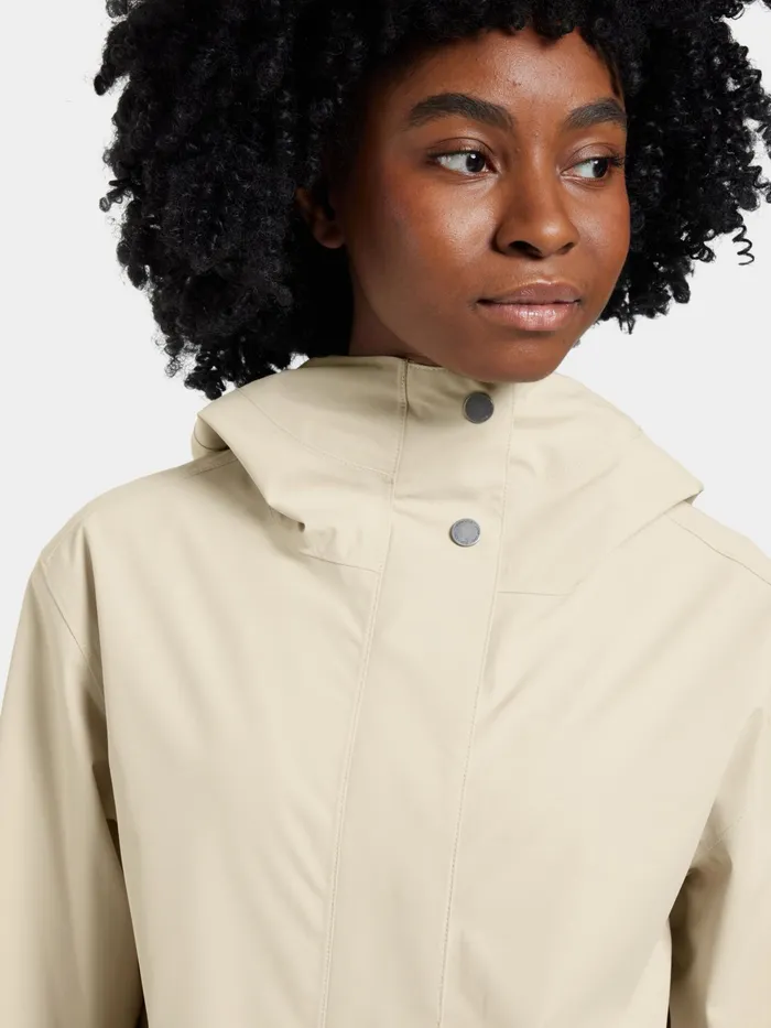 Women Gwen Parka Clay Beige Didriksons Spring Jackets