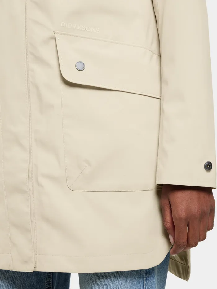 Women Gwen Parka Clay Beige Didriksons Spring Jackets