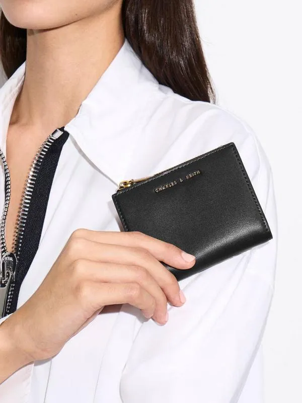 Women Harmonee Top Zip Small Wallet 8211 Black CHARLES and KEITH Small Wallets