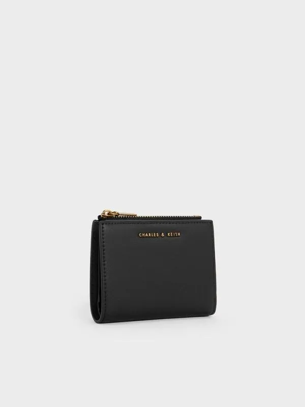 Women Harmonee Top Zip Small Wallet 8211 Black CHARLES and KEITH Small Wallets