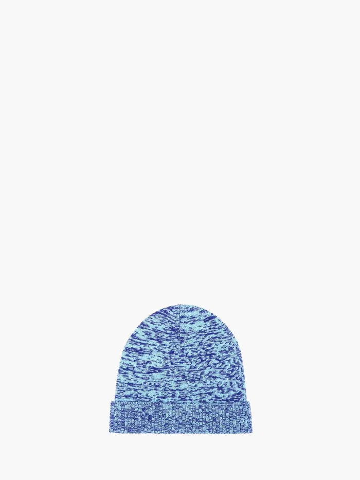 Women HATS JW Anderson KNITTED BEANIE HAT Aqua Women HATS JW Anderson KNITTED BEANIE HAT Aqua