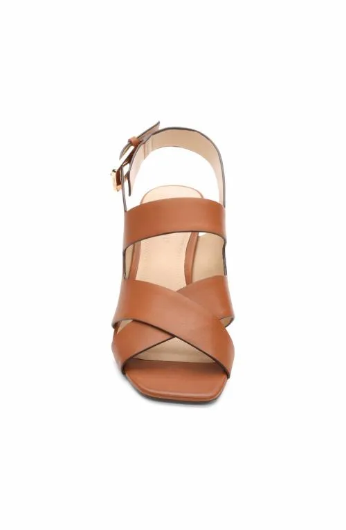 Women Heels Liverpool Los Angeles Paramount Cross Strap Heel Luggage