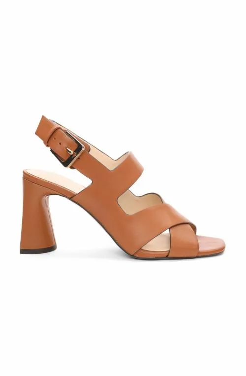 Women Heels Liverpool Los Angeles Paramount Cross Strap Heel Luggage