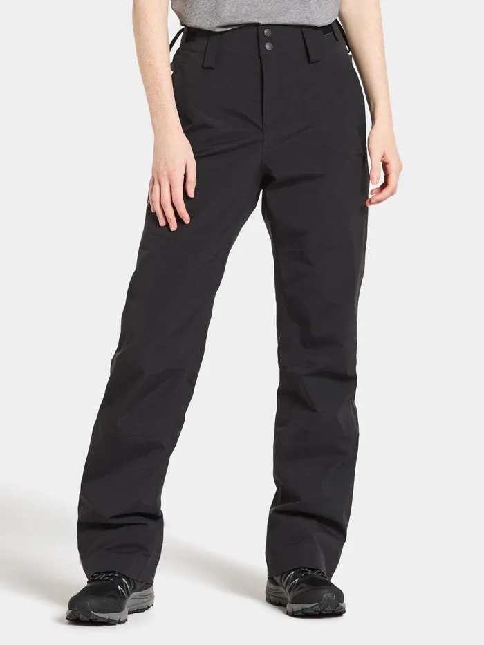 Women Idun Pants Black Didriksons Walking Trousers