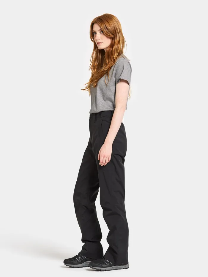 Women Idun Pants Black Didriksons Walking Trousers