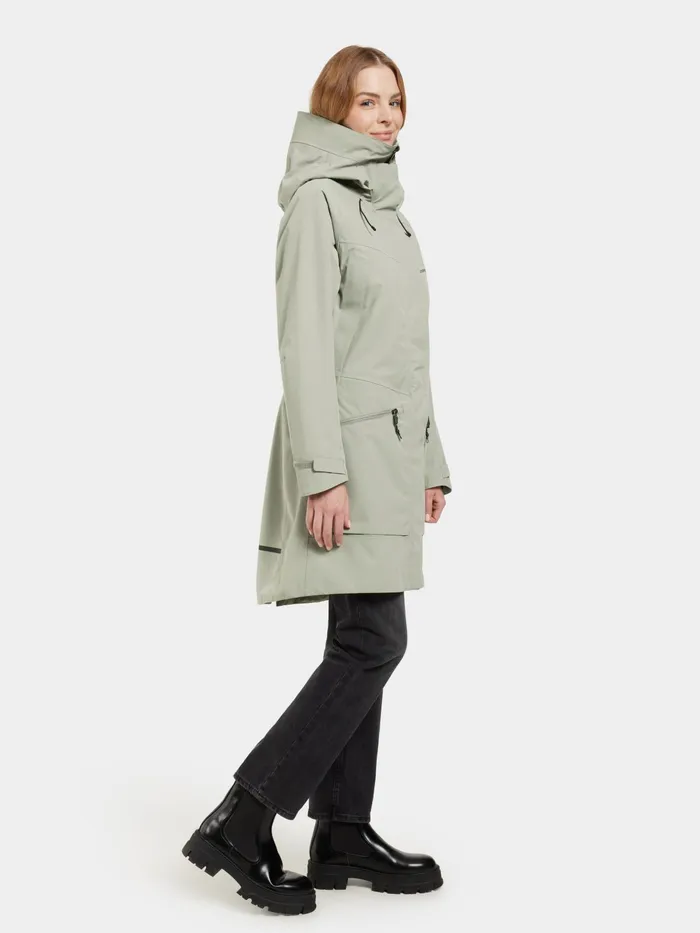 Women Ilma Parka Wilted Leaf Didriksons Spring Jackets