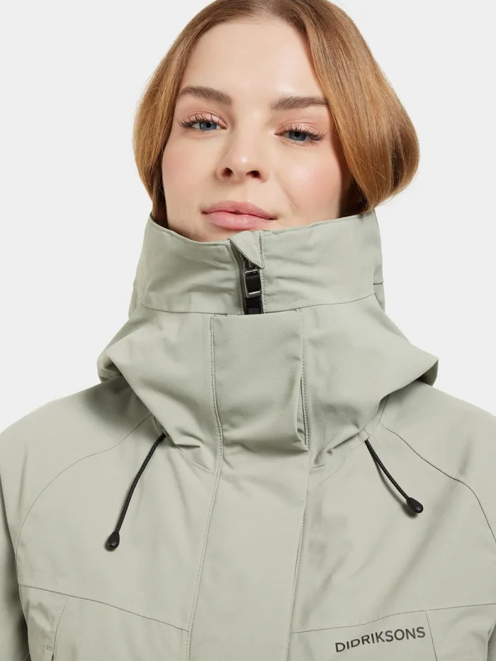Women Ilma Parka Wilted Leaf Didriksons Spring Jackets