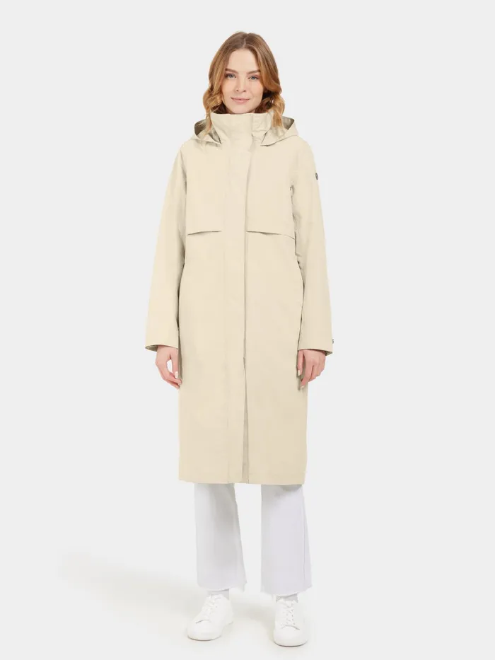 Women Isolde Parka Long Clay Beige Didriksons Spring Jackets