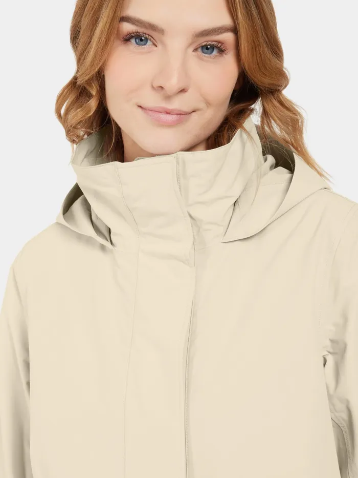 Women Isolde Parka Long Clay Beige Didriksons Spring Jackets