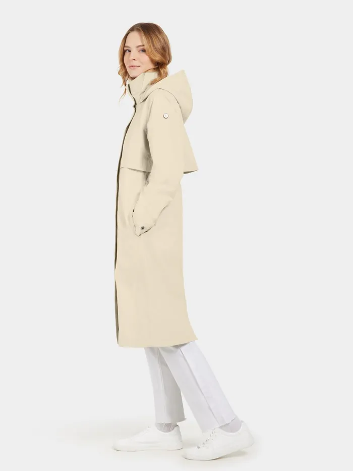 Women Isolde Parka Long Clay Beige Didriksons Spring Jackets