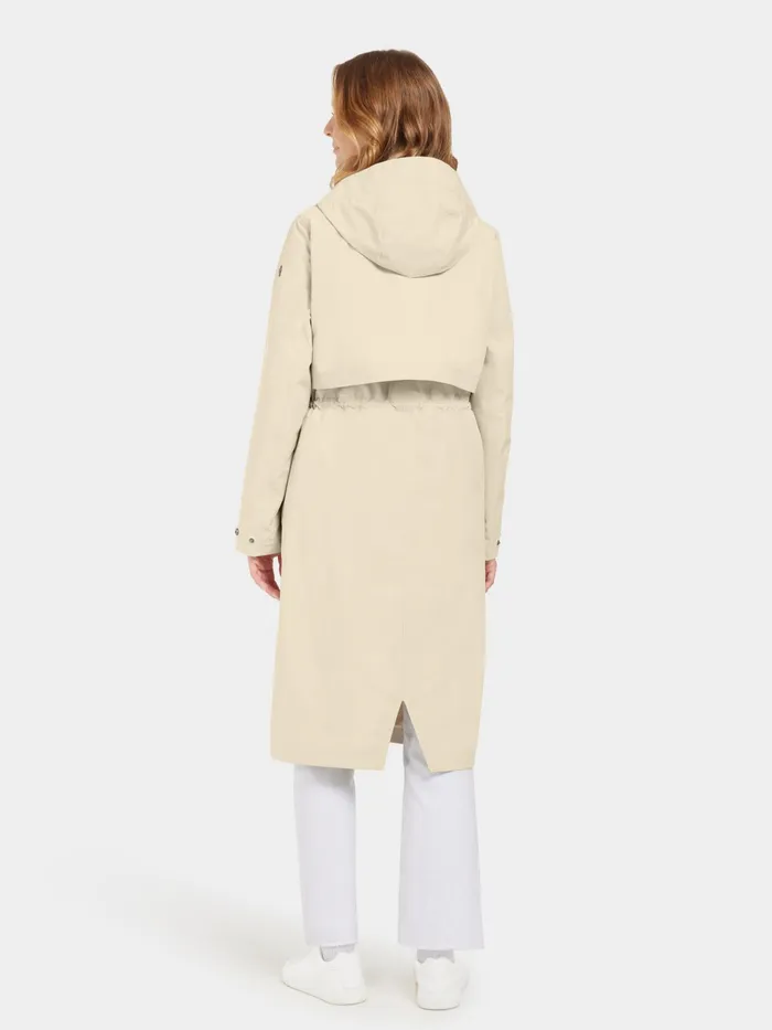 Women Isolde Parka Long Clay Beige Didriksons Spring Jackets
