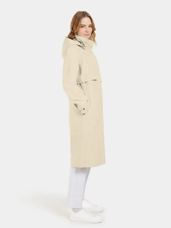 Women Isolde Parka Long Clay Beige Didriksons Spring Jackets