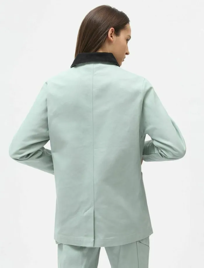 Women Jackets Dickies Duck Canvas Chore Coat Jadeite