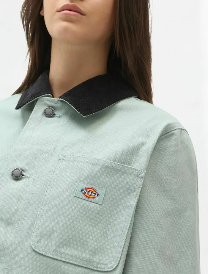 Women Jackets Dickies Duck Canvas Chore Coat Jadeite