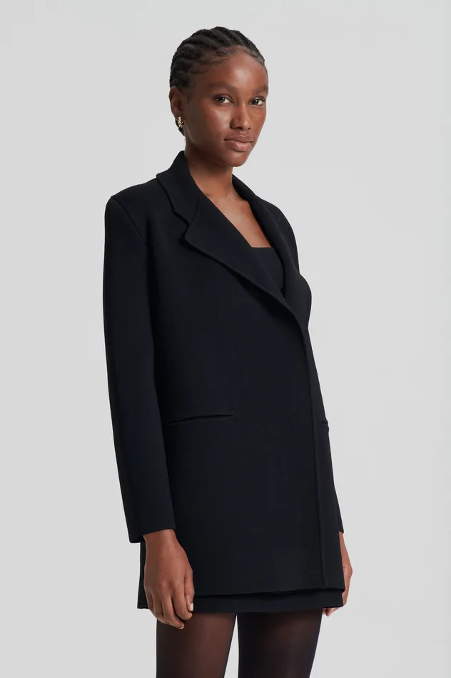 Women Jackets Scanlan Theodore CREPE KNIT LOOSE TAILORED JACKET BLACK Women Jackets Scanlan Theodore CREPE KNIT LOOSE TAILORED JACKET BLACK