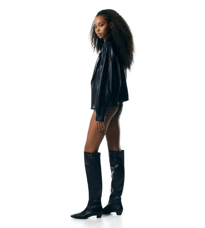 Women Jackets Tom Ford New Plonge Leather Biker Jacket Black Women Jackets Tom Ford New Plonge Leather Biker Jacket Black
