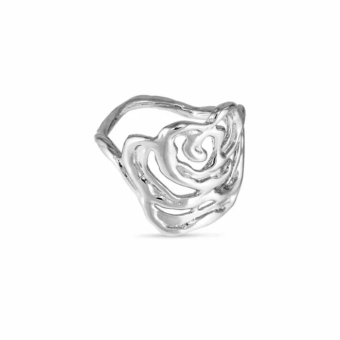Women Jane Knig Silver Rings Big Rose Ring
