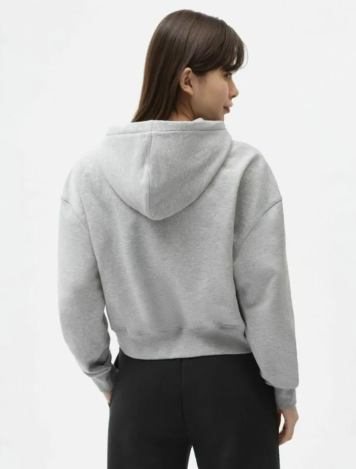 Women Jumpers and Sweatshirts Dickies Loretto Boxy Hoodie Grey Melange