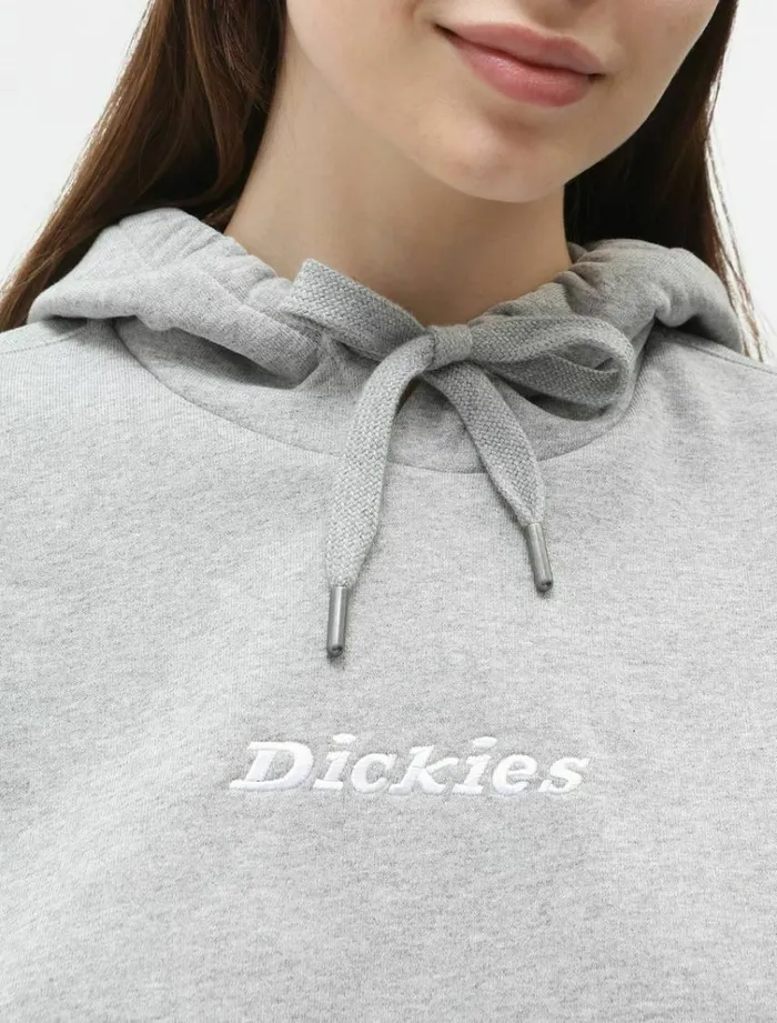 Women Jumpers and Sweatshirts Dickies Loretto Boxy Hoodie Grey Melange