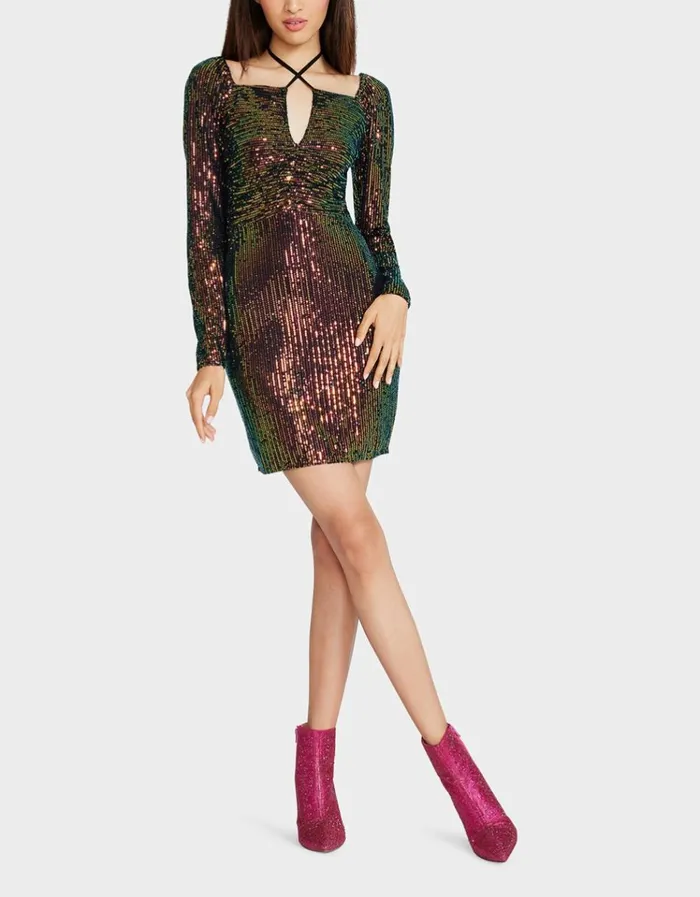 Women KASEY MINI DRESS MULTI Multi Betsey Johnson