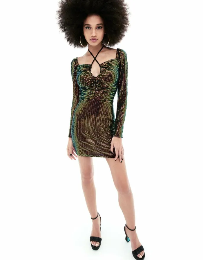Women KASEY MINI DRESS MULTI Multi Betsey Johnson
