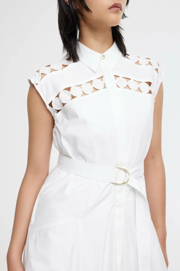 Women KEELING MIDI DRESS Ivory Acler Sale