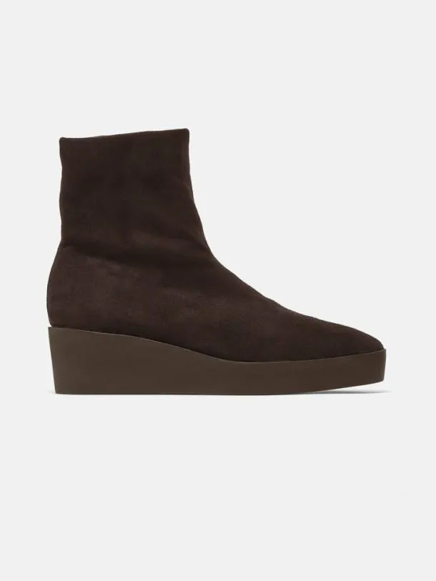 Women LEXA Suede Stretch Brown Clergerie Ankle Boots