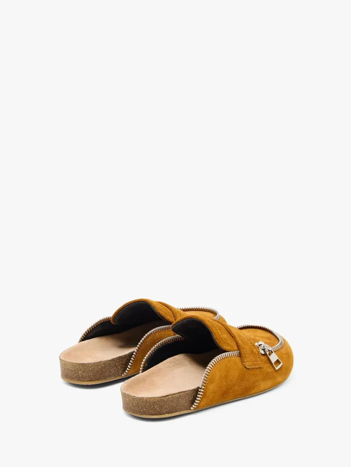 Women Loafers JW Anderson LEATHER BIKER LOAFER MULES Tan Women Loafers JW Anderson LEATHER BIKER LOAFER MULES Tan