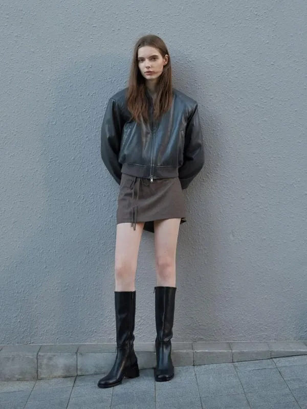 Women Louise BlockHeel KneeHigh Boots 8211 Black CHARLES and KEITH Boots