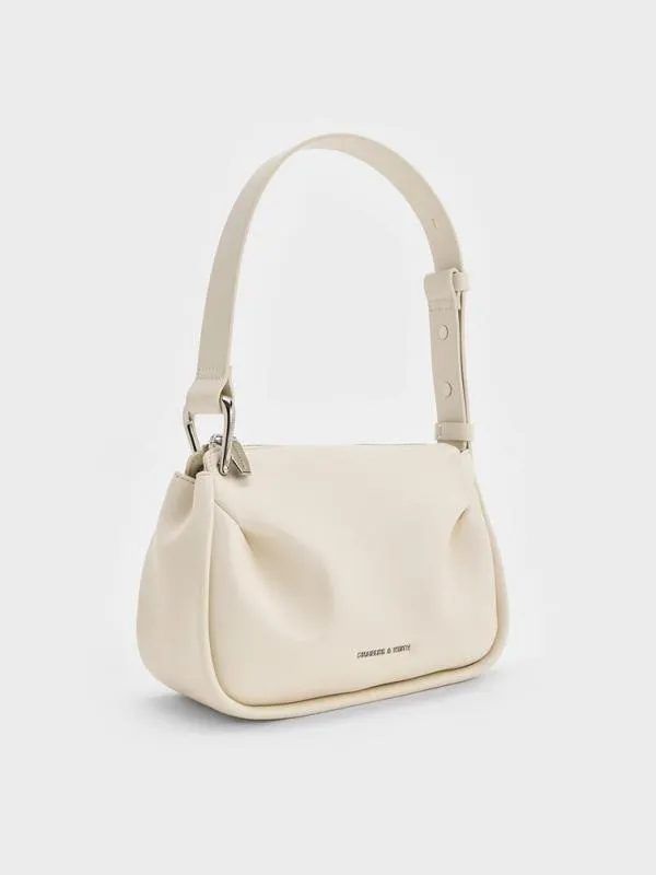 Women Lumen Padded Crossbody Bag 8211 Cream CHARLES and KEITH Crossbody Bags
