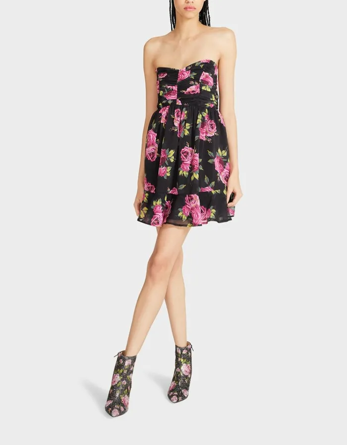 Women MARISSA MINI DRESS BLACK MULTI Betsey Johnson