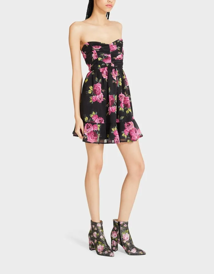 Women MARISSA MINI DRESS BLACK MULTI Betsey Johnson