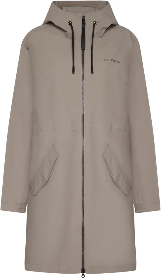 Women Marta Parka Ash Brown Didriksons Spring Jackets