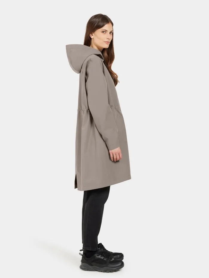 Women Marta Parka Ash Brown Didriksons Spring Jackets