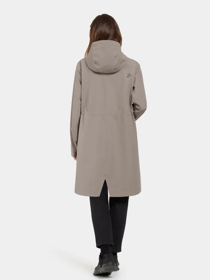Women Marta Parka Ash Brown Didriksons Spring Jackets