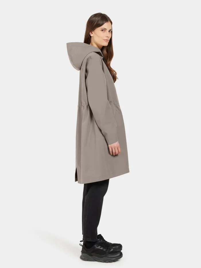 Women Marta Parka Ash Brown Didriksons Spring Jackets